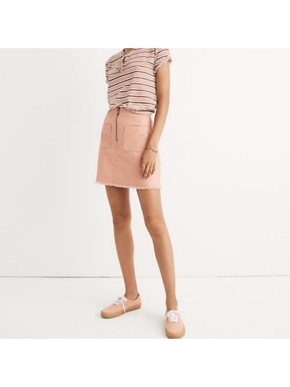 Madewell A- Line Zip Skirt - Picture 3 of 7